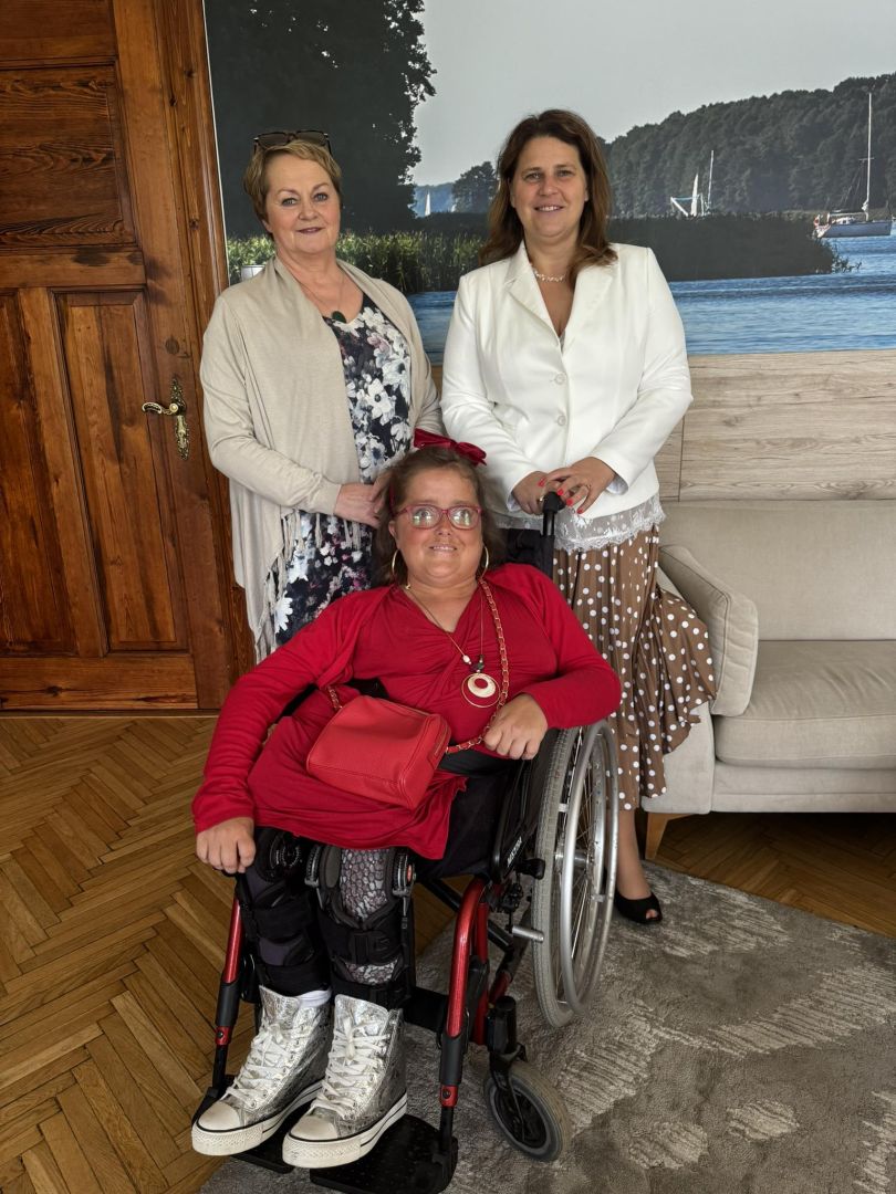 Patrycja Sznajderowicz i Burmistrz Miasta