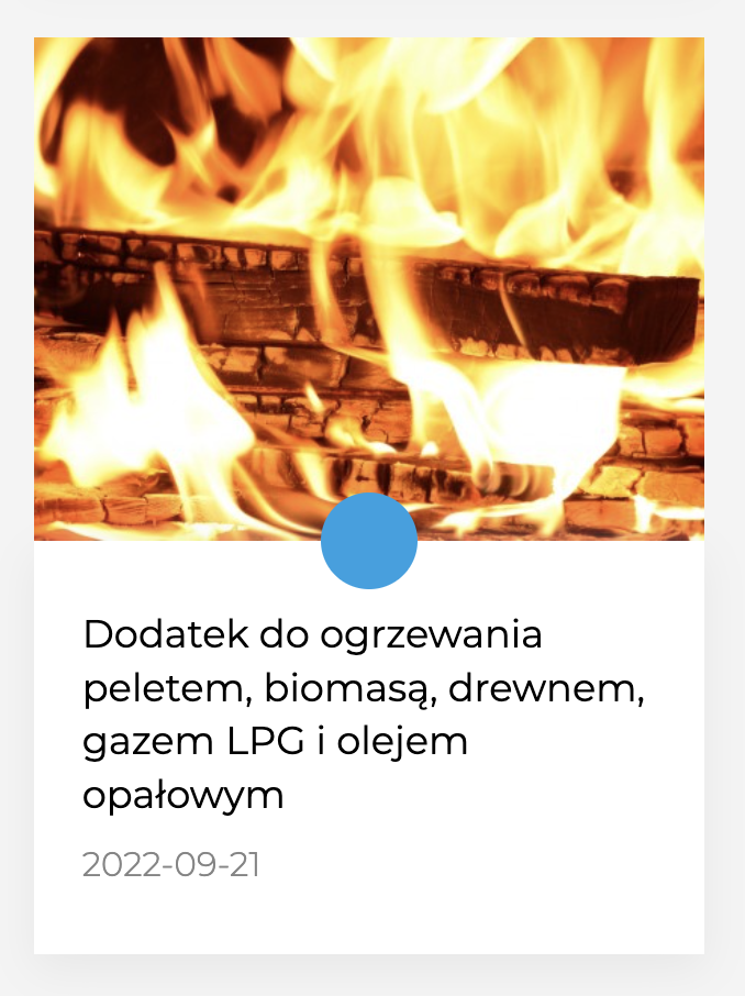 Zdjęcie palącego się drewna i opis - Dodatek do ogrzewania peletem, biomasą, drewnem, gazem LPG i olejem opałwoym