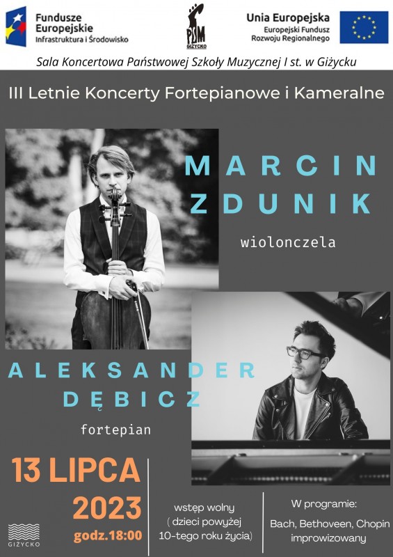 III Letnie Koncerty Fortepianowe i Kameralne | Marcin Zdunik, Aleksander Dębicz